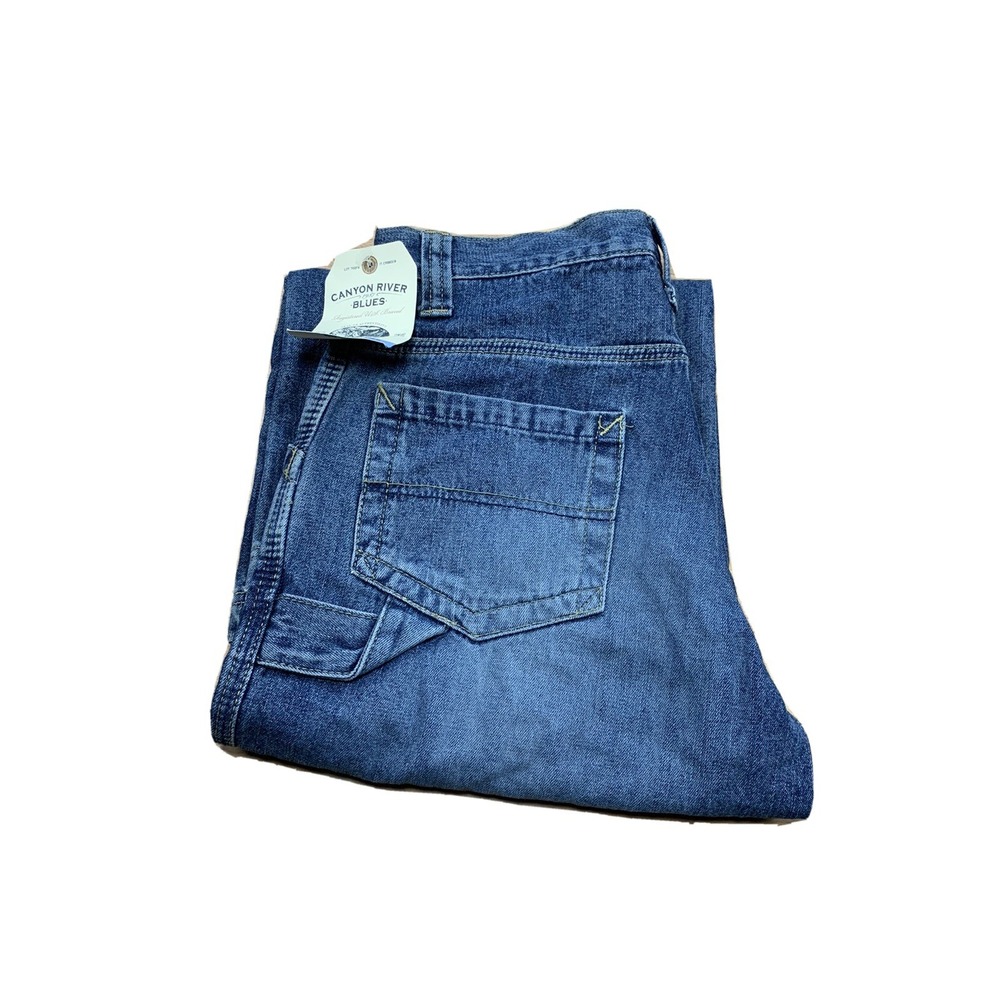 NWT Canyon River Blues Boys Husky Carpenter‎ Denim Jeans Size 28x24 Wide Legs
